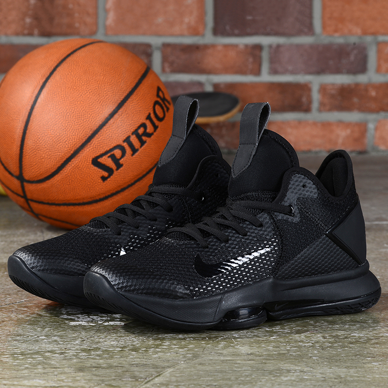 2020 Nike LeBron James Witness IV All Black - Click Image to Close